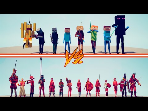 MINECRAFT TEAM vs MELEE TEAM - Totally Accurate Battle Simulator | TABS