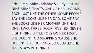 Sesame Street: Eric, Elmo, Abby Cadabby &amp; Rudy - Martian Beauty [LYRICS]