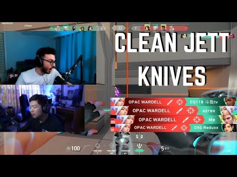 WARDELL CLEAN Jett Knives Vs SEN tarik INSANE | VALORANT Clips