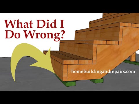 Watch This Video Before Laying Out Conventional Wood Stair Stringers - Why We Drop Them