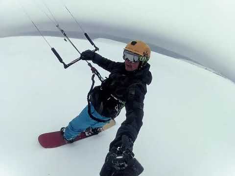 Moldava Snowkiting Session 2013 [Old Movies]