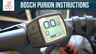 How to Use the Bosch Purion Controller