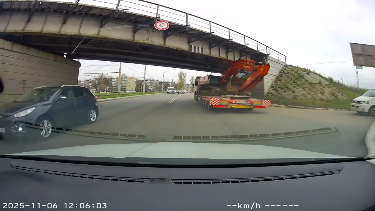 Truck Gets Lodged Under Low Railway Bridge || ViralHog
