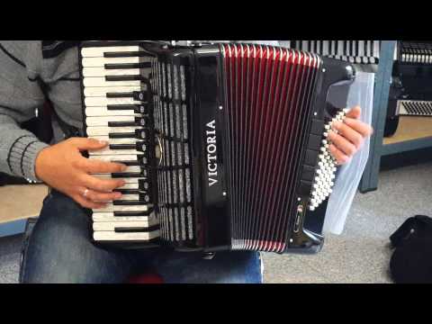 Klangprobe Akkordeon Victoria A130V Magnum,Vorführer, Top Preis