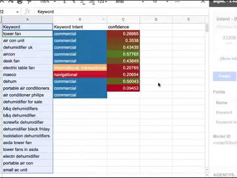 how to predict 𝗸𝗲𝘆𝘄𝗼𝗿𝗱-𝘀𝗲𝗮𝗿𝗰𝗵-𝗶𝗻𝘁𝗲𝗻𝘁 in google sheets