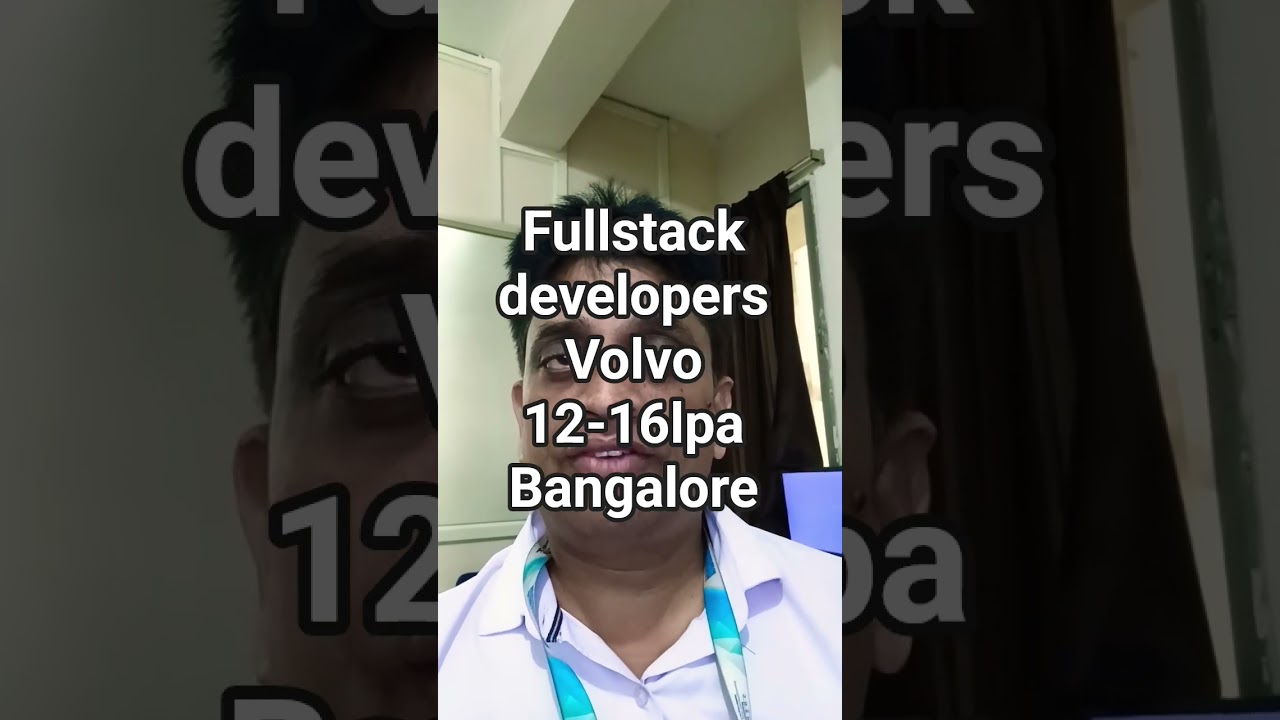 Volvo Cars Hiring Full Stack Developer | .NET, React, AWS | 2–4 Yrs | Bengaluru