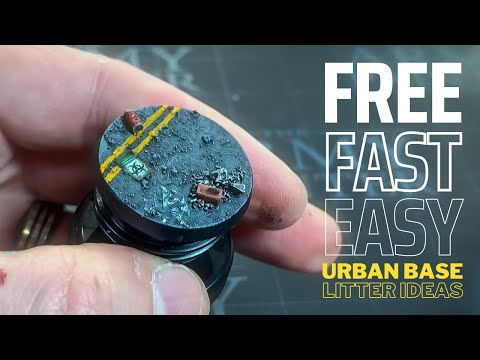 How to make FREE urban city street bases from trash