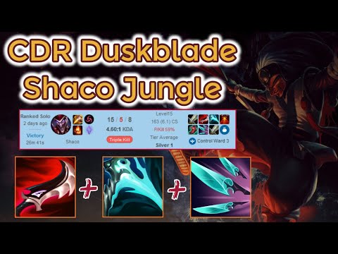 Duskblade, Essence Reaver Shaco Jungle Gold Ranked[League of Legends] Full Gameplay - Infernal Shaco
