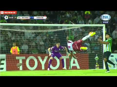 Golazo de Tijera de Ramon Wanchope Abila - Atletico Nacional 3  Vs 2 Huracan - Copa Libertadores