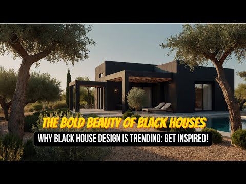 The Beauty of Black Houses: Elegant and Luxurious Minimalist Design