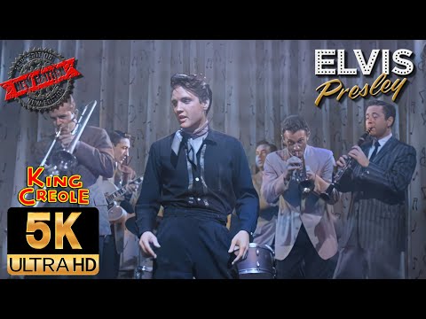 Elvis Presley 5K AI Colorized / Restored "NEW SETTINGS" - Dixieland Rock 1958