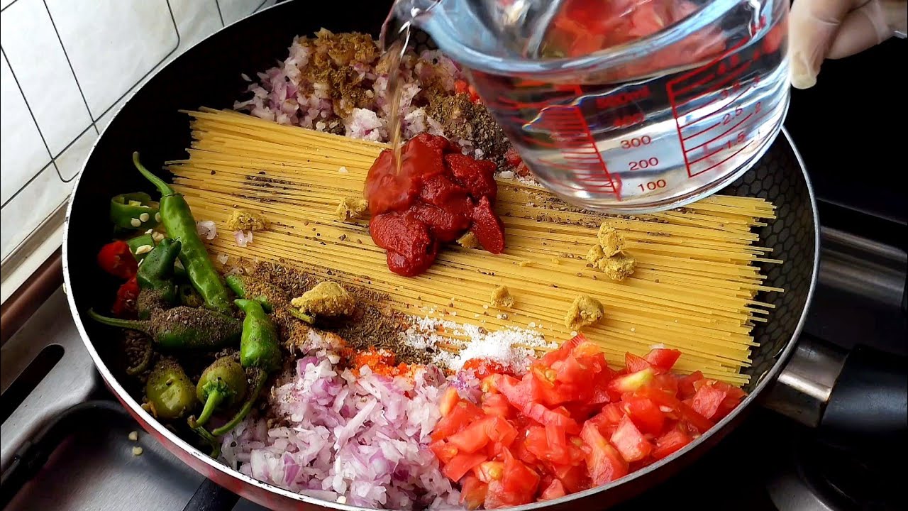 وجبة غداء مكرونه لذيذه جدا