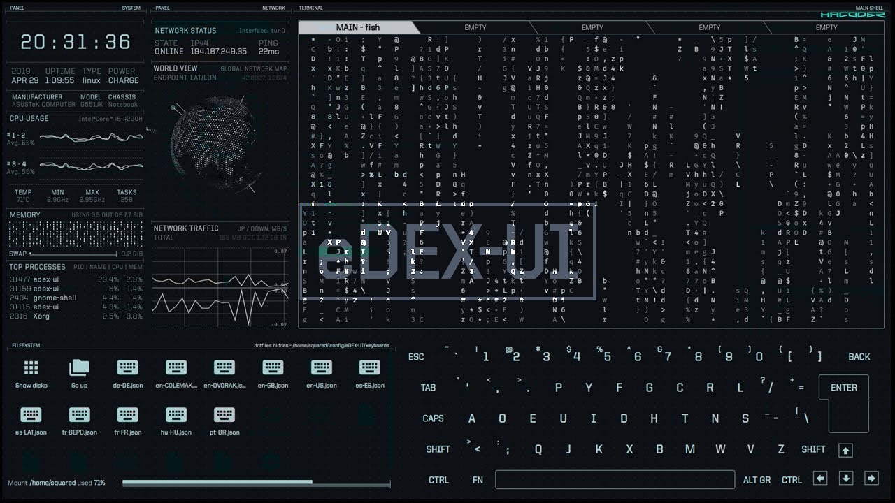 Terminal user interface. Edex terminal. Terminal user interface системы. Edex ui. Terminal interface.
