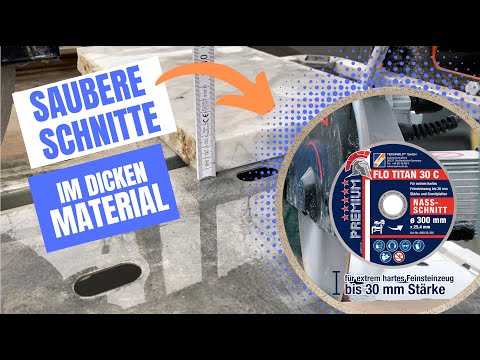 Diamanttrennscheibe für Nassschnitt | perfekte Schnitte im dicken Material