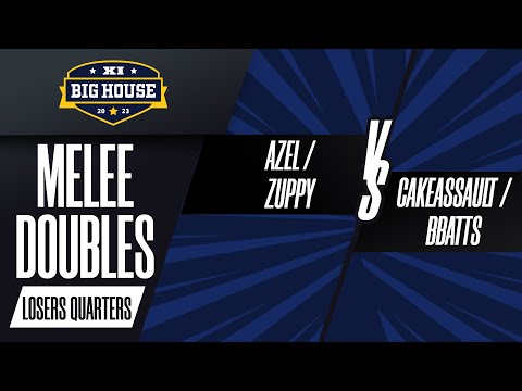 Azel / Zuppy vs CakeAssault / Bbatts - Melee Doubles Losers Quarters - The Big House 11