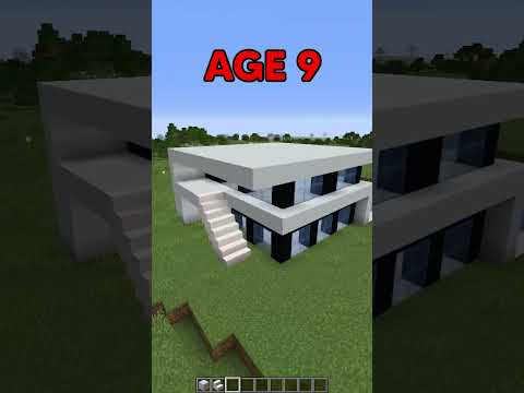 Minecraft Building at Different Ages…