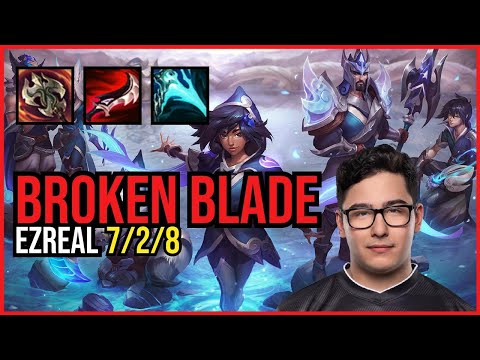 BROKEN BLADE - EZREAL vs XAYAH ADC - EUW Grandmaster - Patch 11.3 QUADRAKILL