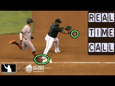 Real Time Call - 1B Umpire Alfonso Marquez's Quick Call on a Juggling Ball