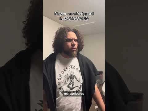 Playing a Redguard in Morrowind #morrowind #dagothur