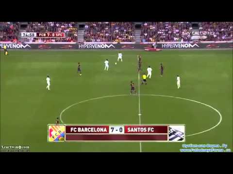 Adriano Golazo!  Barcelona Vs Santos ) 7 0 HQ