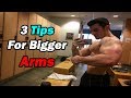 ARM WORKOUT W/ 19 YEAR OLD NATURAL BODYBUILDER | 3 TIPS FOR BIGGER ARMS