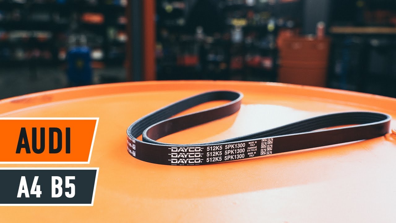 Como mudar correia trapezoidal estriada em Audi A4 B5 sedan - guia de substituição