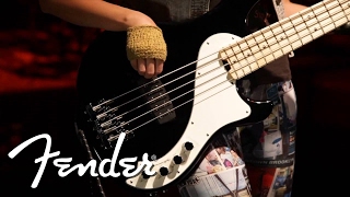 Video thumbnail for Ashley Dzerigian on the Fender American Deluxe Dimension Bass V | Fender by Fender