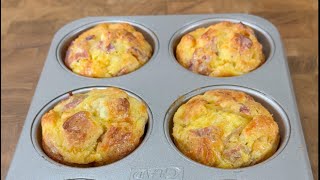 Every savory part of breakfast in one grab and go muffin!