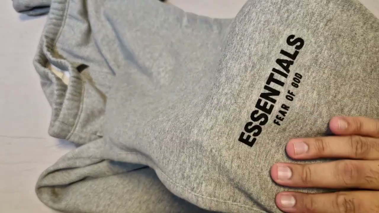 Essentials Fear Of God Dark Heather Tracksuit Unboxing and Review