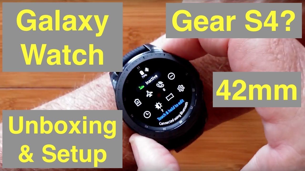 Samsung Galaxy Watch (Gear S4) 42mm Women's Tizen OS Smartwatch: Unboxing & Initial Setup