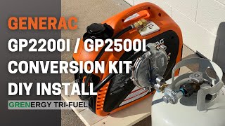 Generac GP2200i & GP2500i Inverter Generator - DIY Propane and Natural Gas Conversion Kit