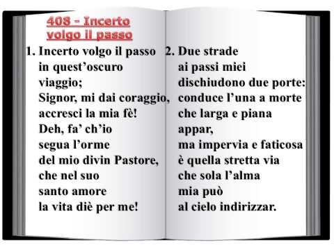 408 Incerto volgo il passo - Innario Chiesa Cristiana Avventista del Settimo Giorno 2014