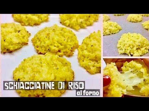 SCHIACCIATINE DI RISO AL FORNO ricetta veloce e leggera - Tutti a Tavola