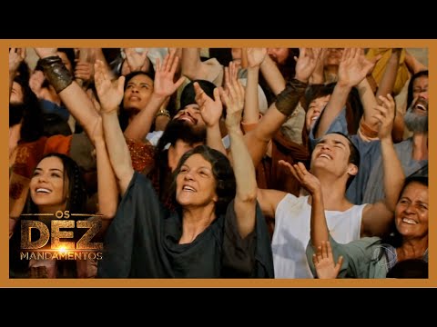 Hebreus comemoram a libertação após travessia do mar vermelho | OS DEZ MANDAMENTOS
