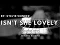 Isn’t She Lovely - Stevie Wonder(lower key)(KARAOKE/acousticinstrumental)