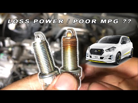 Datsun Go / Nissan March / Renault Kwid NGK Spark plug replacement HR12DE 1200cc. Service DIY.