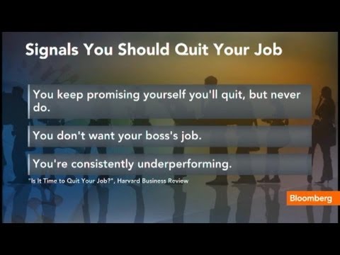 The Signals That Say It's Time to Quit Your Job
