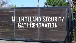 Wood Gate Repair Renovation | Mulholland Security Los Angeles 1.800.562.5770