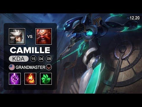 JDG 369 Camille vs Gragas Top - NA Master - Patch 12.20 Season 12
