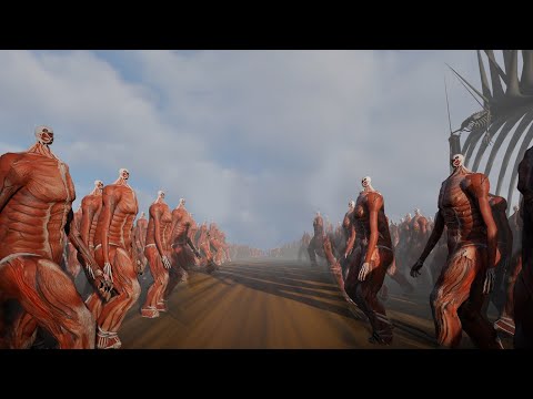 1.000.000. Colossal Titans vs 1.000.000. Colossal Titans - Rumbling vs Rumbling