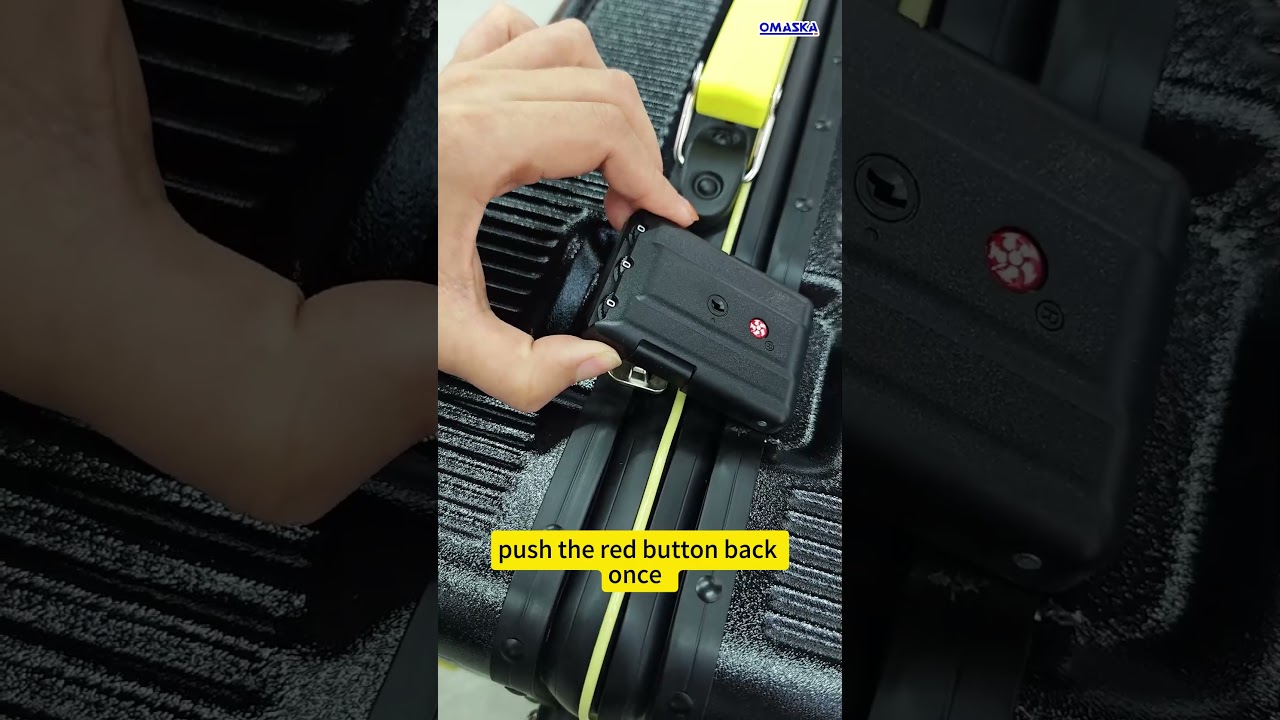 How to Reset Your Aluminum Frame Suitcase Password?Look here！#luggage #Suitcase password change