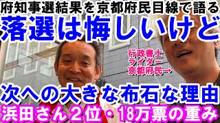 府知事選18万票の衝撃　浜田聡氏２位　京都大激変の吉兆