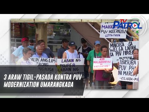 3 araw tigil-pasada kontra PUV modernization umarangkada TV Patrol