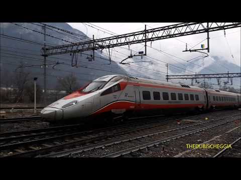 FRECCIARGENTO ETR 600 IN TRANSITO A PERI (VR) LINEA DEL BRENNERO. 17 - 3 - 2018.