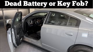 How To Open A 2011 - 2023 Dodge Charger With Dead Battery Or Key Fob - Unlock & Jump Start Charge