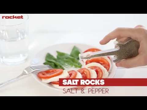 Unique Guitar Gift - Salt & Pepper Shakers Set "Salt Rock" Rocket Design