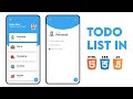 Building A Todo List App From Scratch HTML CSS JavaScript