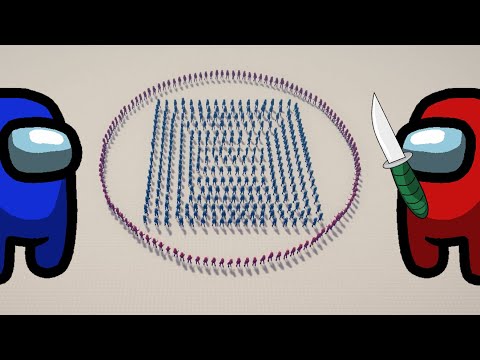 How many CREWMATES to kill 120 IMPOSTORS ? ► Totally Accurate Battle Simulator