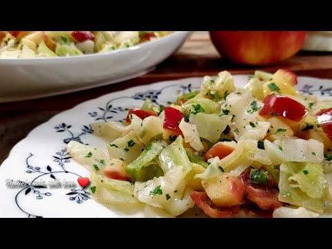 Delicious Cabbage and Apples // Perfect Side Dish ❤️