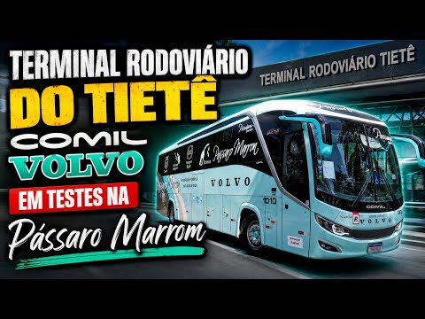 TERMINAL RODOVIÁRIO DO TIETÊ : COMIL VOLVO EM TESTES NA PÁSSARO MARROM!!!